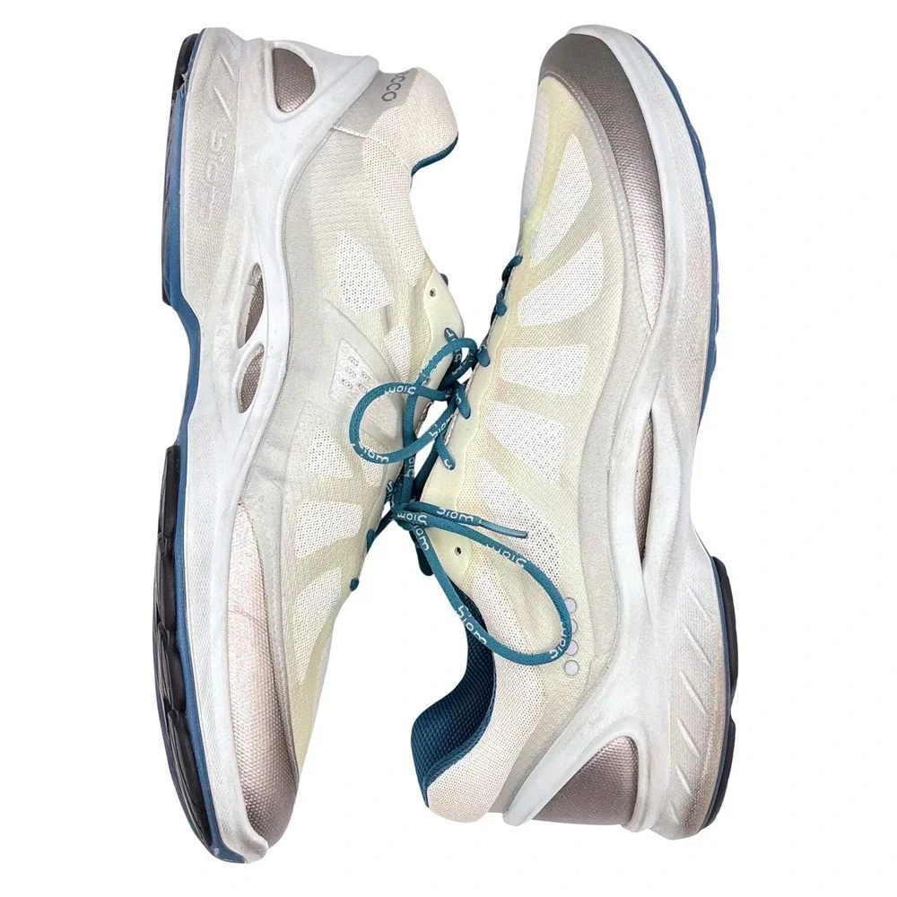 ECCO Biom Performance Mens Cream Teal‎ Bronze Athletic Sneakers US Size 13 Eu 46